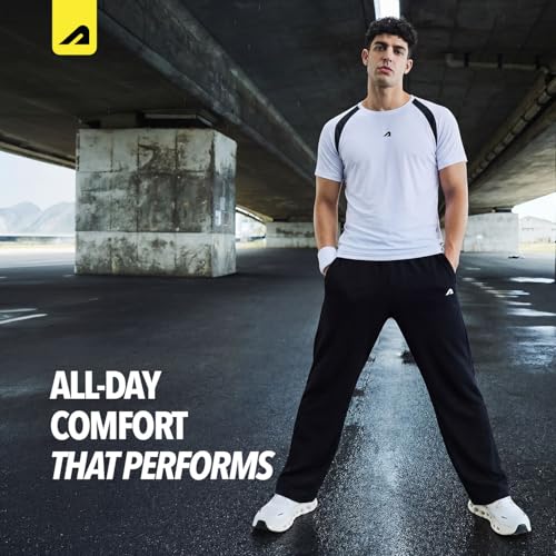 Image of Boldfit Track Pants for Man Wide Leg Baggy Track Pants Cotton Blend Baggy Trackpants for Men Korean Wide Leg Pants for Men Lower for Man Casual Trousers & Lounge Joggers with Pockets
