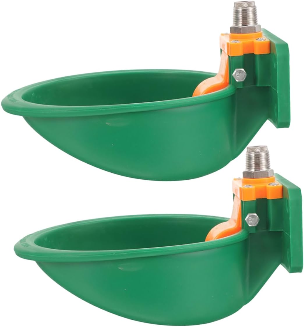 SUPVOX 2pcs Automatic Pet Water Dispenser Sturdy Plastic Sheep Pig Waterer Goat Water Bowl Barn Animal Waterers Cattle Trough