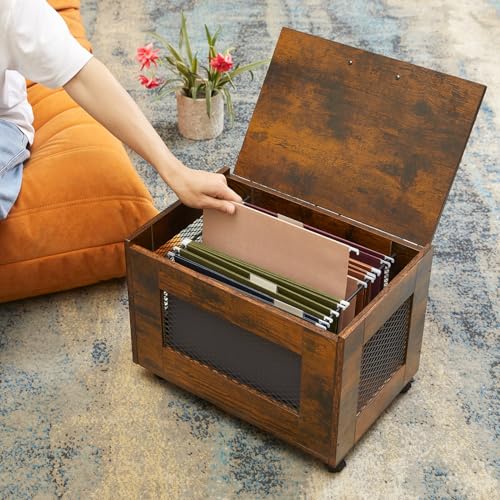 Sbanmao SM-LZWJL-GK-US Rolling File Cabinet Cart, Hanging File Organizer Box With Lid For Home Office thumb #3