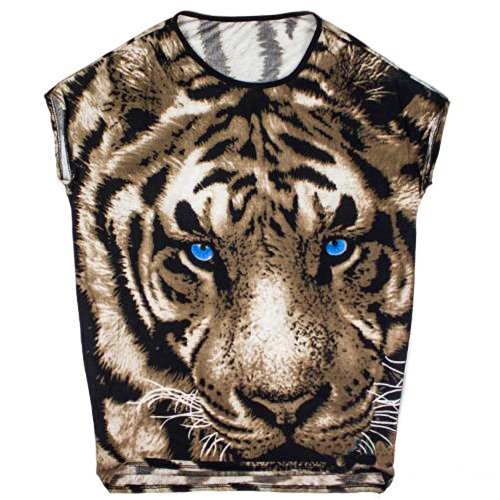 Abody174; Women Loose T-Shirt Batwing Sleeve Animal Print Tops Blouse