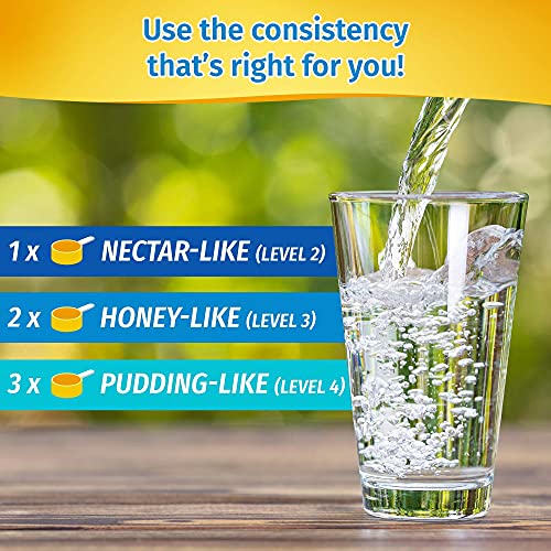 Clear DysphagiAide Thickener Powder (180 Serving, 8.89 Oz) Instant Thickener for Liquids and Foods (8.89 Ounce (Pack of 6))