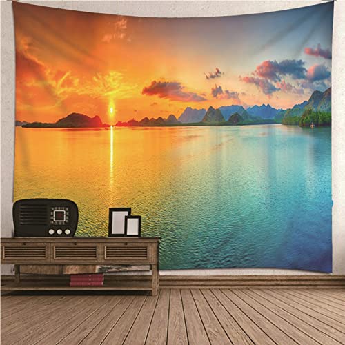 Tapisserie murale hippie de 200x200cm avec tissu de décoration murale pour Noël coloré