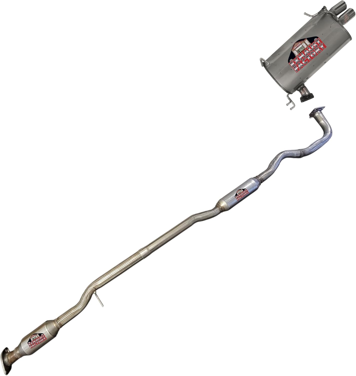 EF 100-3248/3060 CATALYTIC CONVERTER RESONATOR PIPE & MUFFLER ASSEMBLY FITS 2007-2013 MITSUBISHI OUTLANDER 3.0L ENG