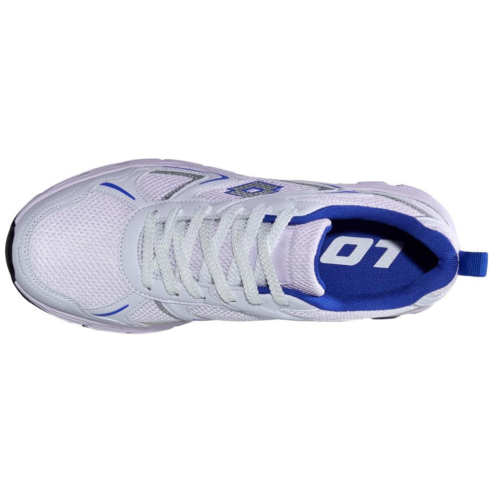 Lotto Kitaura Unisex, Scarpe da Ginnastica Adulto, Bianco/Blu, 41 EU