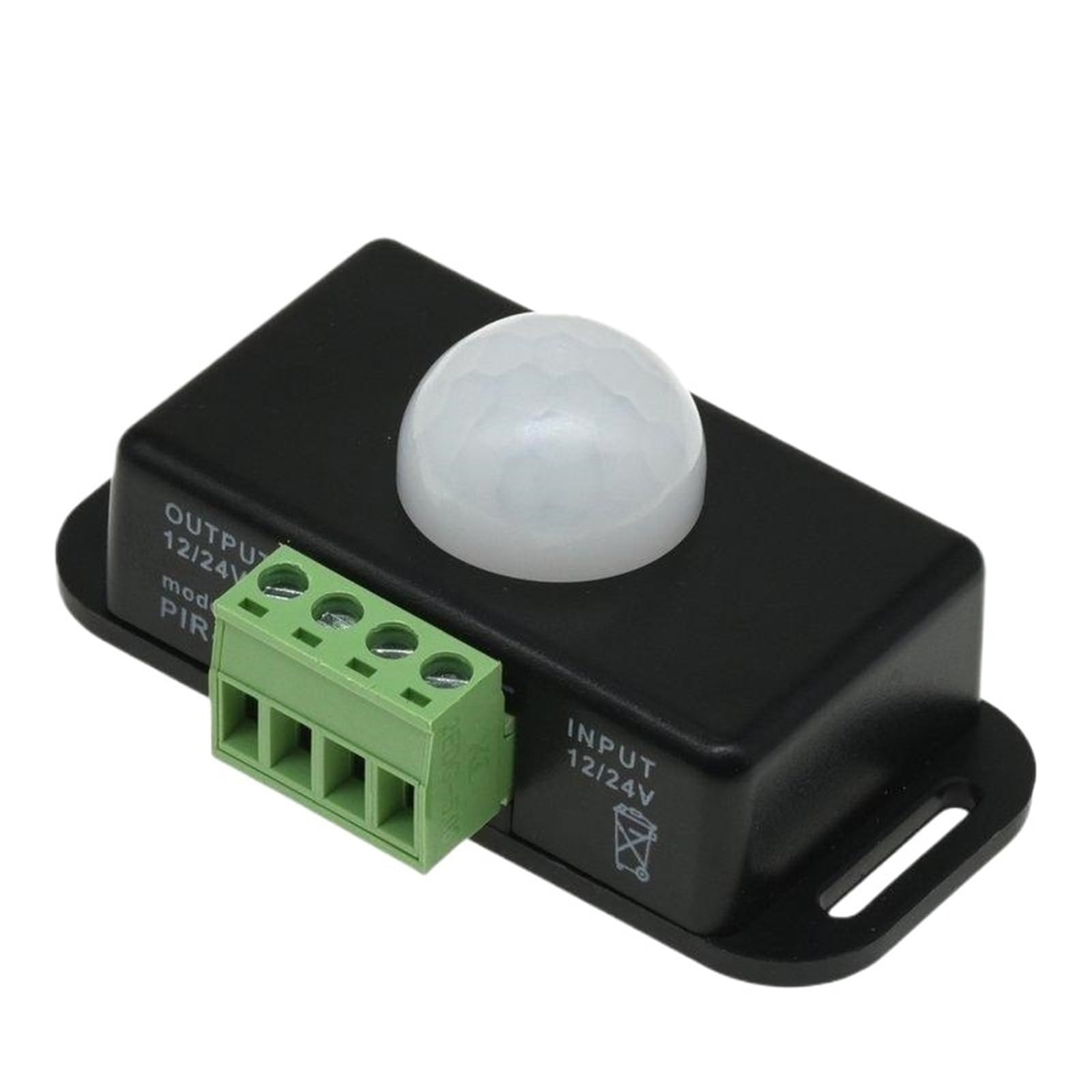 Interruptor de sensor de movimiento PIR automático ajustable de 12 V a 24 V y 6 A con detector infrarrojo IR, módulo de interruptor de luz for tira de luces LED.