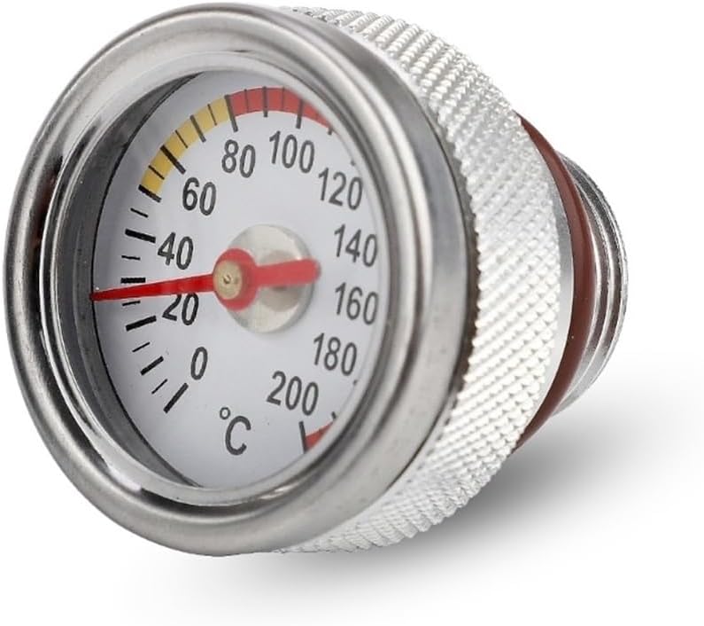 Gauge Odometer Tachometer Motorcycle Oil Temperature Gauge, 0200℃ Engine Oil Temperature Gauge, M20x1.5 Oil Filter Caps Temperature Meter for D7YA Tachometer