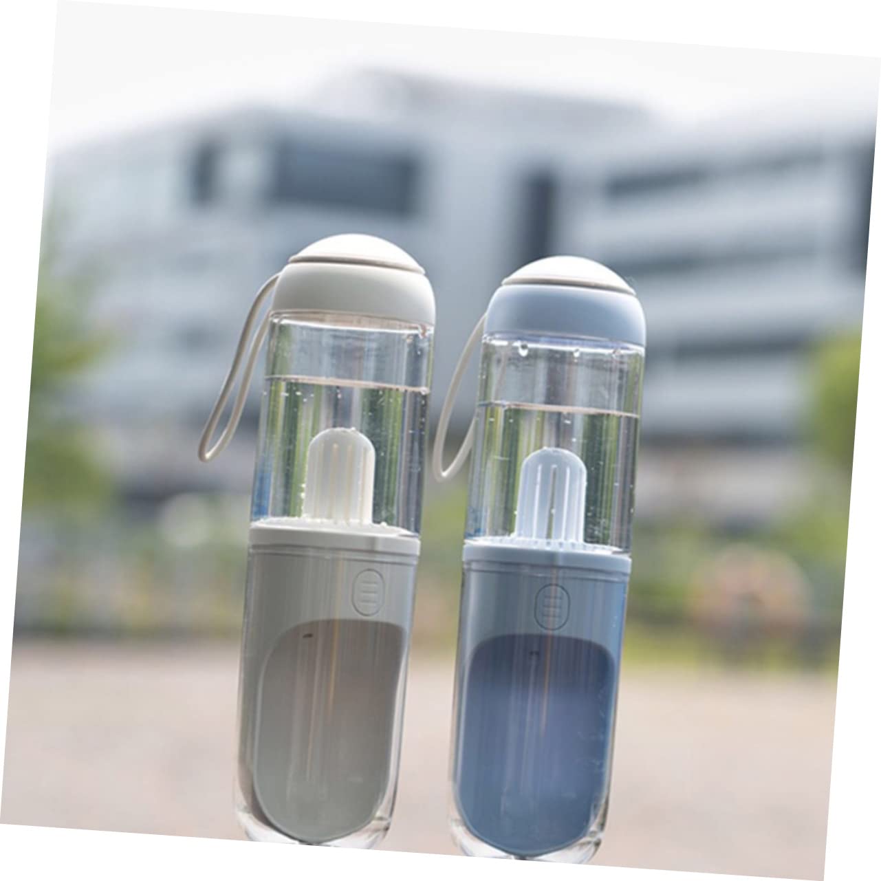 POPETPOP Borraccia per Cani da Viaggio 330ml, Design Antigoccia, Apertura Ampia, Dosatore Portatile per Uscite e Passeggiate