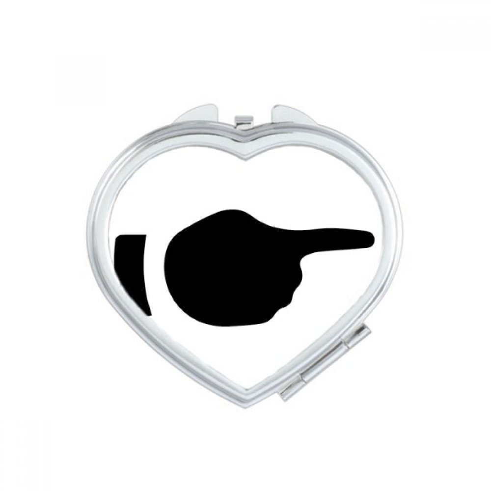 Miroir de poche à la main mignon pour maquillage nomade lors de vos sorties et voyages de week-end