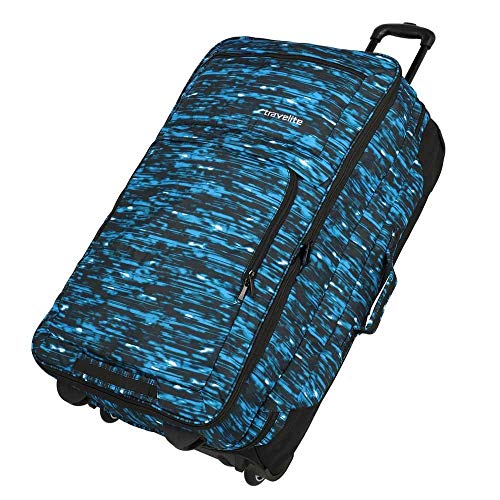 Preisvergleich Produktbild Travelite Basics Doppeldecker Rollenreisetasche 78 cm blau Druck