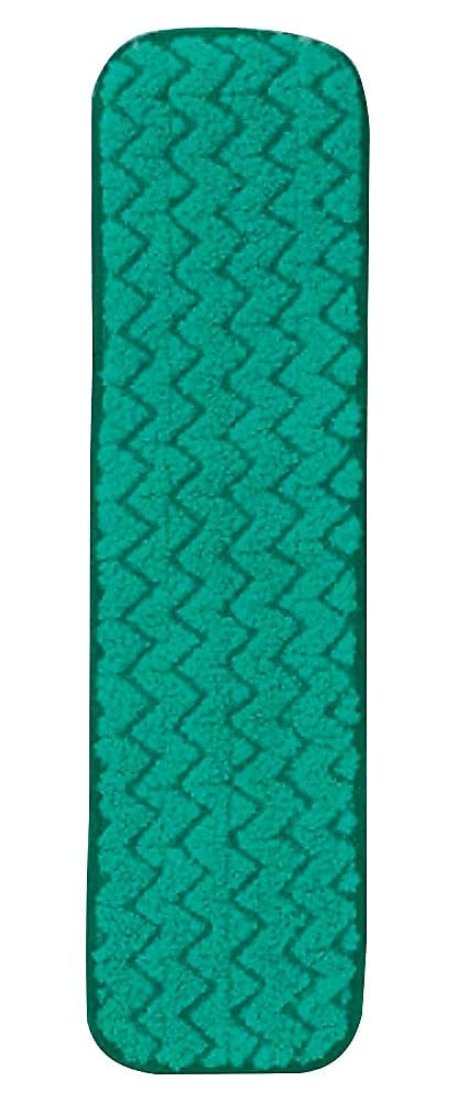Rubbermaid Commercial Products HYGEN 18 inch Microfiber Dust Pad, Green, For Janitorial/Professional Cleaners and Heavy-Duty industrial Cleaning/Dusting/Sweeping