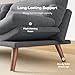 Marsail Futon Sofa Bed, 66” Futon Couch with Adjustable Backrest & Armrests, Convertible Small Sleeper Sofa Bed for Small Apartments, Study Room, Office, Corduroy Loveseat, Grey