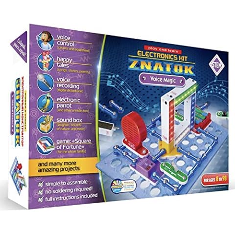 Znatok Electronic Kit Voice Magic, STEM toy, Kids Circuit Experiment Kits Science Kits Electric Circuit Kits Model Kits Educational Science Kit Toy for Boys Girls Cover