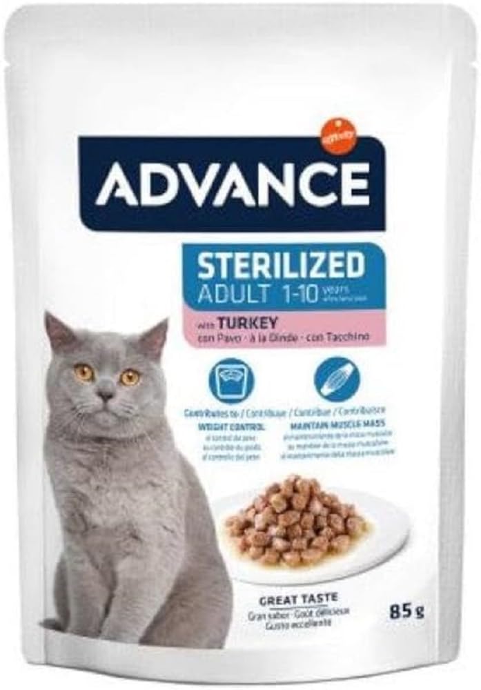 Advance Comida Húmeda para Gatos Adultos Esterilizados con Pavo - 85g
