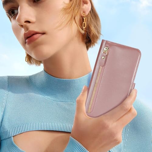 Porte-cartes iPhone 15 Pro Max Havaya zippé protection intégrale chic
