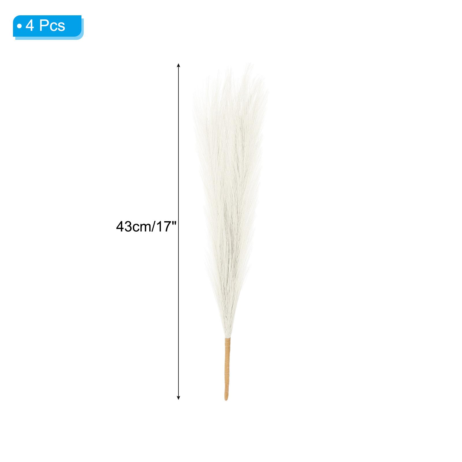 PATIKIL 17 Inch Faux Pampas Grass - Image 2
