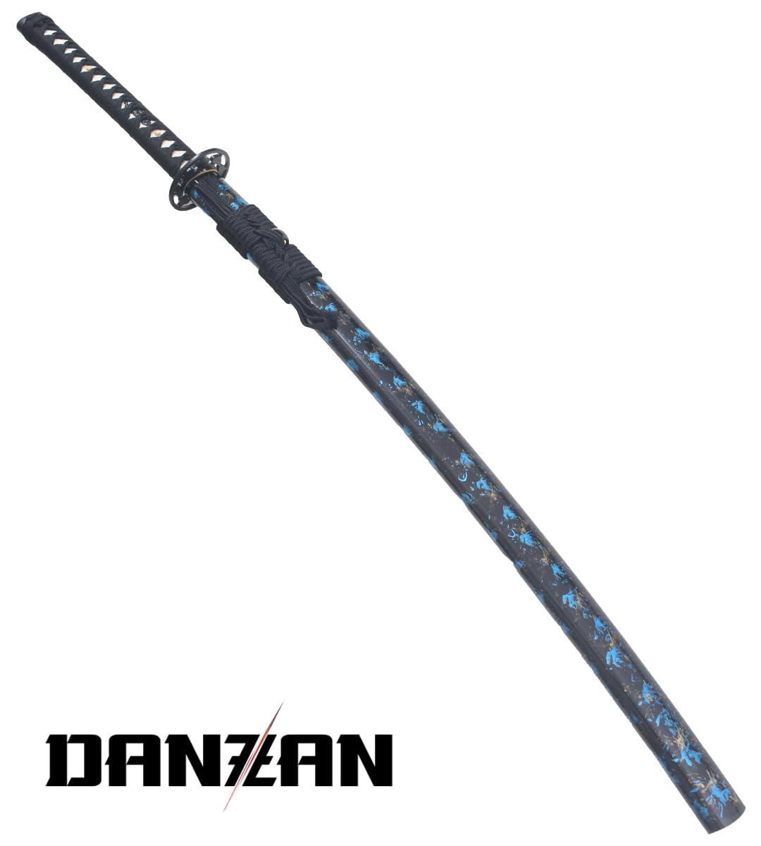Danzan Katana Blue Moon - Sabre en Bois, Epee Entrainement Japonais - Lame Bois