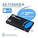 OREI 4K HDMI Over Ethernet – HDMI Extender with HDBaseT Technology, Resolutions upto 4K@60Hz, Bi-directional IR & Power over Ethernet, RS-232 control, Audio Extractor & HDMI Over Cat6 up to 115 Feet