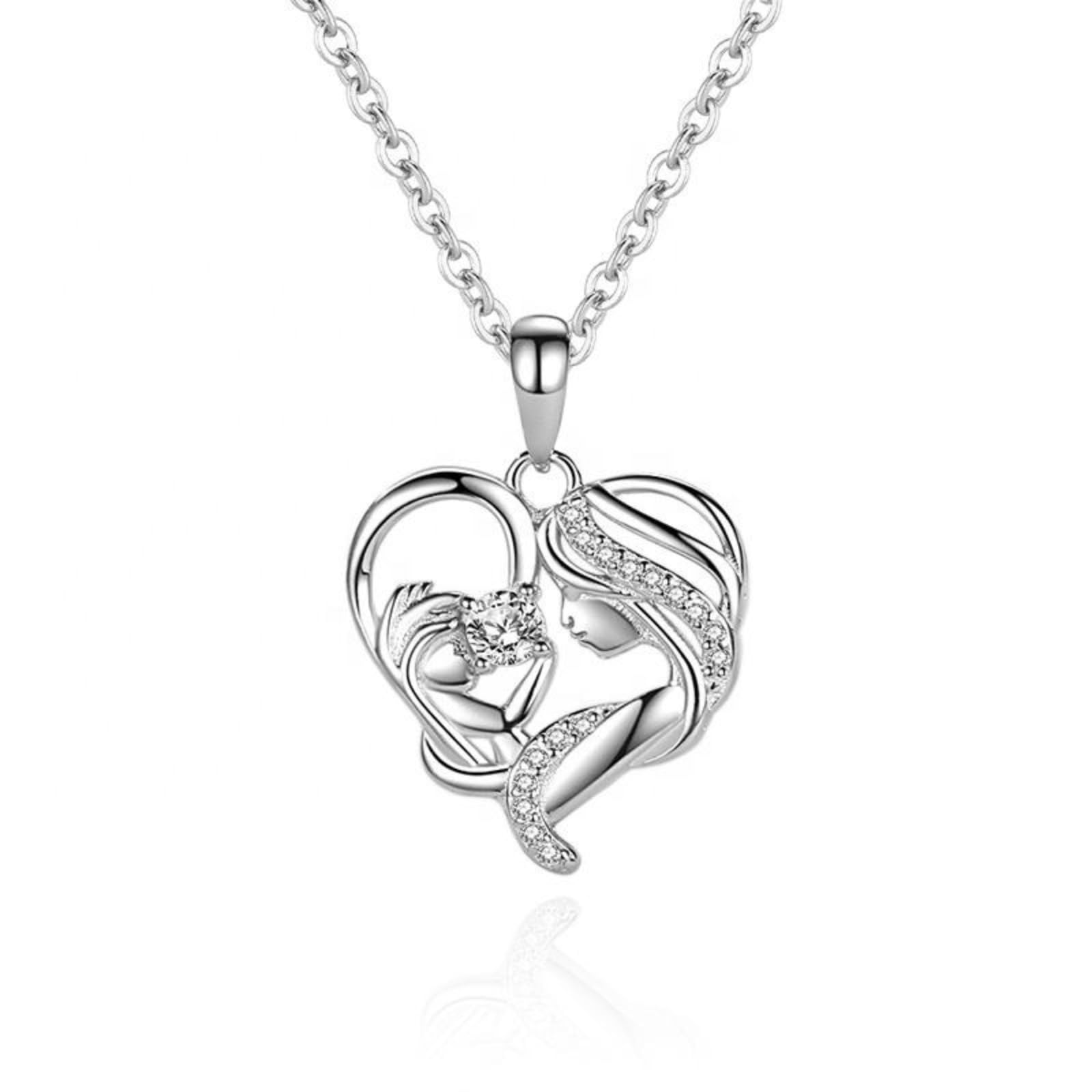 zarkan 925 Hallmark Silver Mother's Love Pendant With Chain | Pendant Necklace for Women | Gifting Jewelry for Girls & Ladies-picture-21