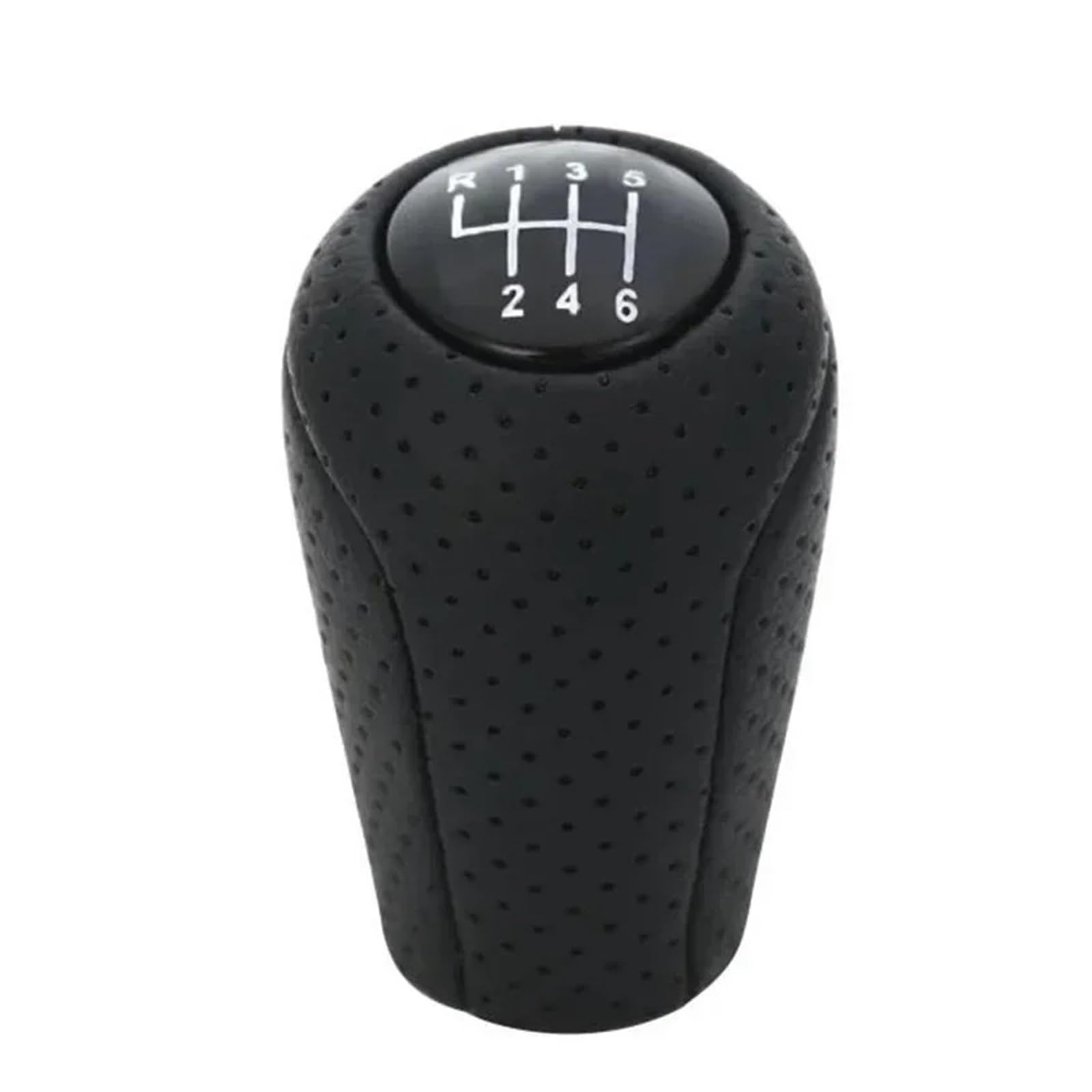 Jxewmtmc 6 Speed B For Mazda 3 5 6 Cx-7 Mx-5 Leather 5/6-Speed Gear Shift Knob Mt Shifter Lever Arm Headball Gear Stick Shift Cover(6 Speed B)