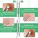 5PCS Blackhead Remover Comedone Extractor, Curved Blackhead Tweezers Kit, Professional Stainless Pimple Acne Blemish Removal Tools Kit for Manual