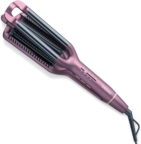 Beurer HT 65 Wave Iron, for Styling 4 Different Wave Styles, Temperature Levels from 160-210°C for Any Hair Type, Ceramic Keratin Coating to Protect Hair, Automatic Shut-Off