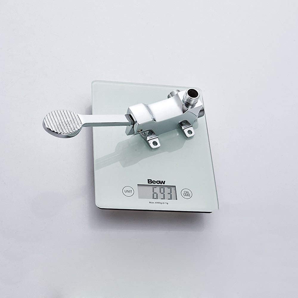 Alle Kupfer Mischbatterie Labor Waschbecken Fußpedal Wasserhahn Modernes Badezimmer Waschbecken Mischbatterie Wasserhähne Home Single/Kaltwasser