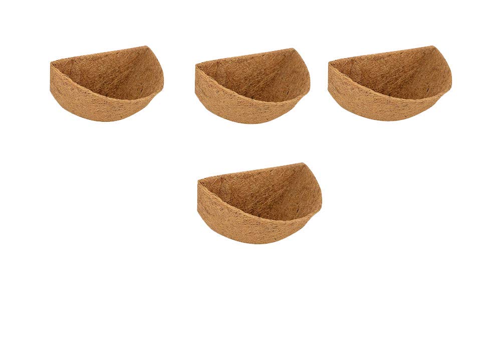 COIR GARDEN Coco Fiber Wall Hanger Half Liner - Window Hanging Planter POTS - Coir Half Liner - Basket Half Liner 12 INCH - 4 Pieces (B07BQ3WVDM) Amazon Price History, Amazon Price Tracker