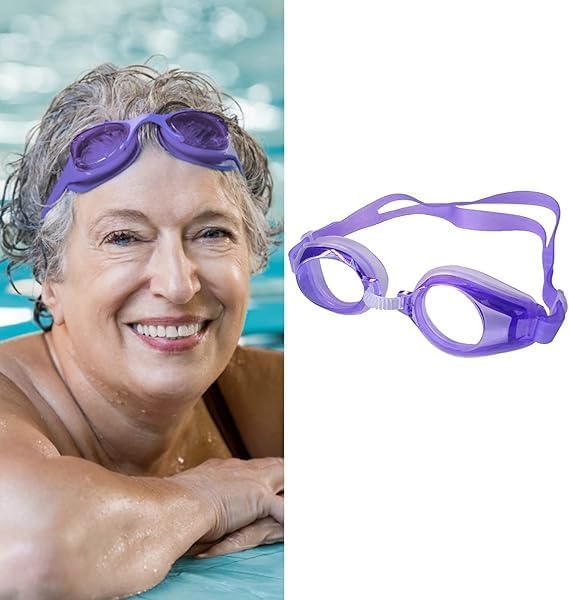 Image of PELO Inflatable Swimming Water Pool Party Summer Bath Tub for Kids and Adults (Swim goggle Purple)