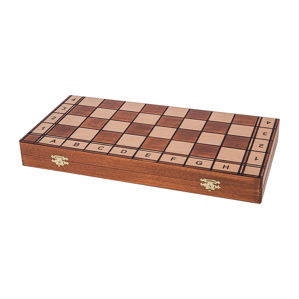 SQUARE - Scacchi in legno - JUPITER - 40 x 40 cm - Scacchiera & Pezzi degli scacchi appesantiti! - Stuanton 4
