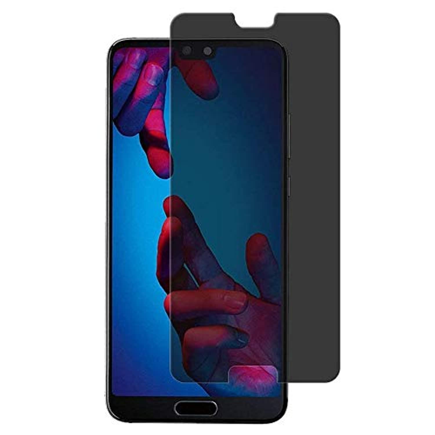 For Huawei P20 Pro Privacy Anti-Spy Screen Protector Tempered Glass 5D Full Coverage 9H Hardness Anti-Scratch Anti-Shatter