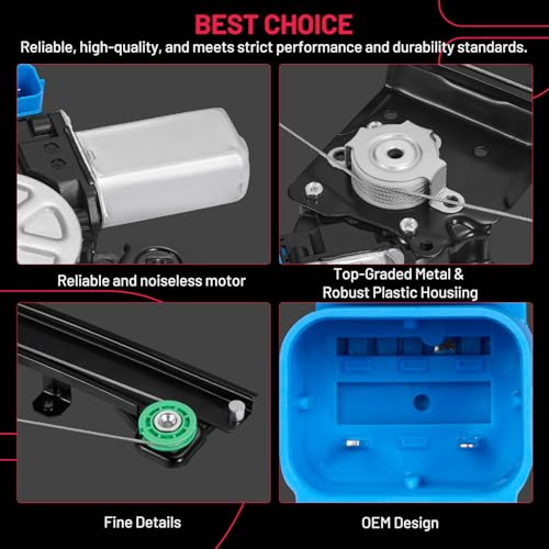 Image of BDFHYK 751-395 Power Window Regulator with Motor Front Right Compatible with Nissan Sentra 2013-2019