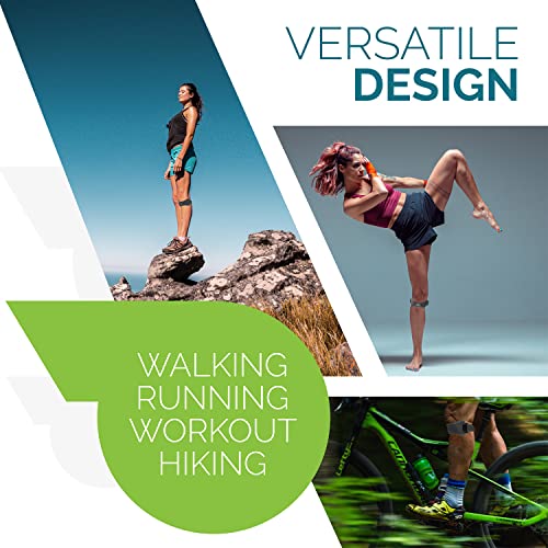 Run Forever Sports Patella Strap Knee Brace Support For Arthritis, Acl, Running, Basketball, Meniscus Tear, Sports, Athletic. Best Knee Brace For Hiking, Soccer, Volleyball & Squats (Pack Of 1, Grey) #TOP6