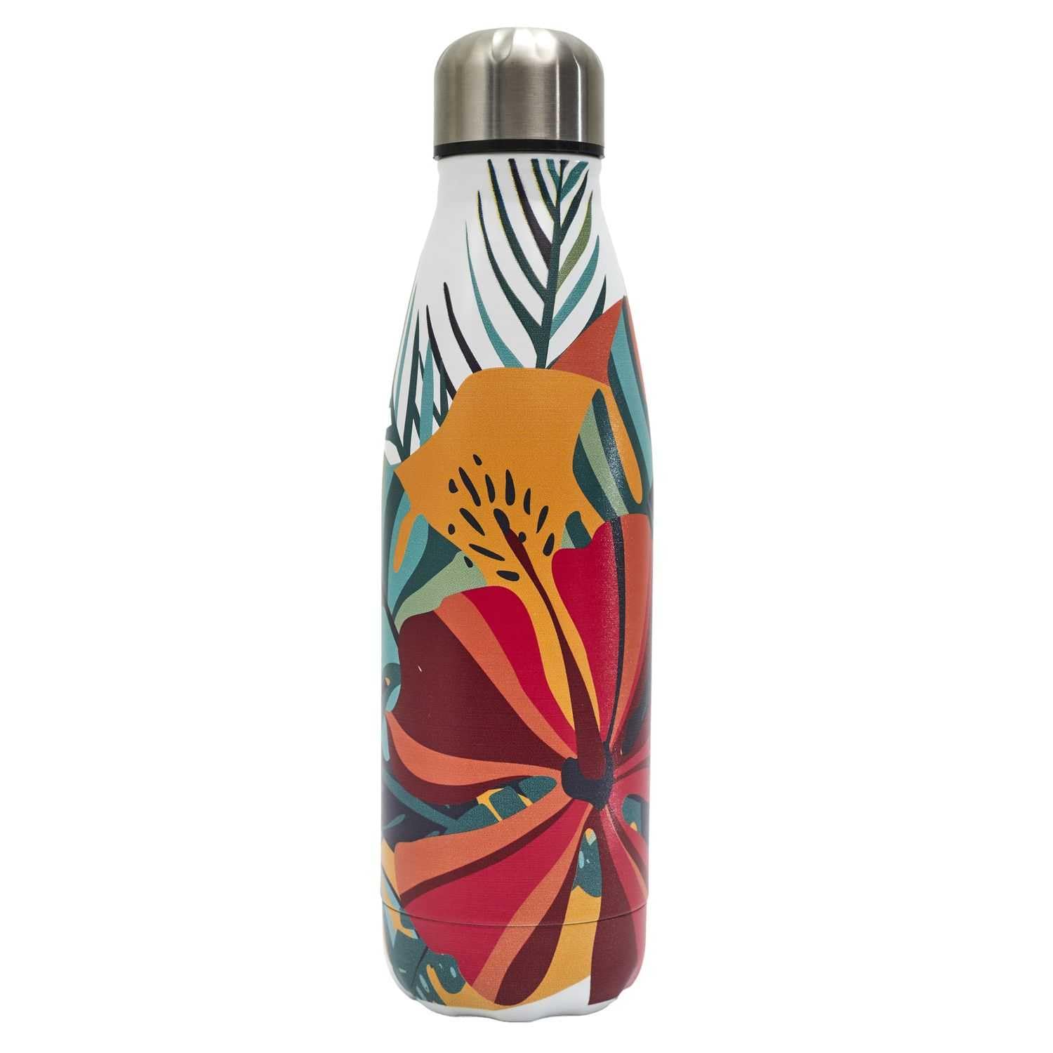 COOK CONCEPT, KA0507, 50Cl Insulated Transport Bottle, Exotic and Colourful Design, Ideal for Outdoor Activities, Easy to Carry, Red Multicoloured