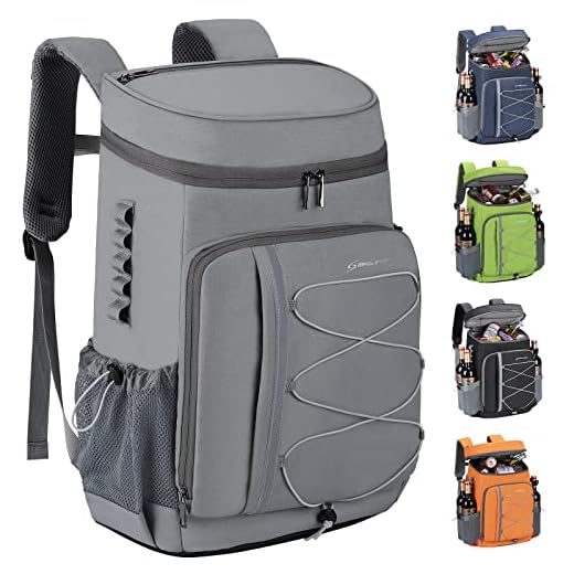 Maelstrom Mochila térmica de 35 latas à prova de vazamento, bolsa térmica térmica térmica, praia/acampamento, mochila de gelo para viagens, compras, caiaque, pesca, caminhadas, laranja