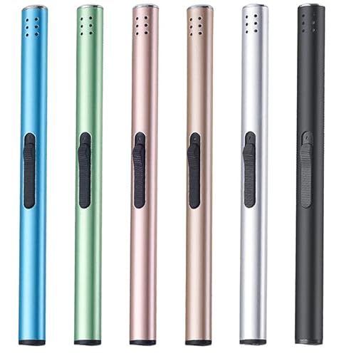 6 Stück Stabfeuerzeug Gas Nachfüllbar, Stabfeuerzeug, Feuerzeug Lang Stab 17.6cm, 6 Farbe Kerzenfeuerzeug Sturmfeuerzeug für Kerzen, Grill, Küche, Kamin, Camping, Geschenke für Männer (Ohne Gas) 6 Stück Stabfeuerzeug Gas Nachfüllbar, Stabfeuerzeug, Feuerzeug Lang Stab 17.6cm, 6 Farbe Kerzenfeuerzeug Sturmfeuerzeug für Kerzen, Grill, Küche, Kamin, Camping, Geschenke für Männer (Ohne Gas)