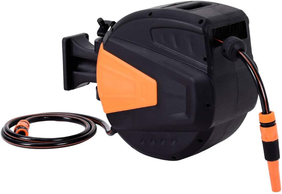 DKIEI The Fellie Auto Reel with 10m(outlet)+1m(inlet) Hose Auto Rewind