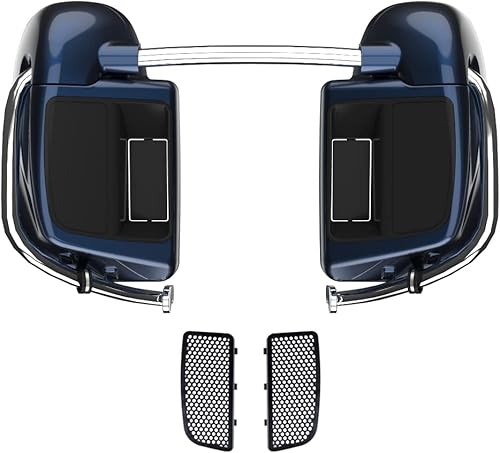 Miniatura 16 de Moto Onfire River Rock Gray (brillante) carenados inferiores aptos para H-D Touring Street Road King Glide FLTR 2014-2023, kits de calentadores