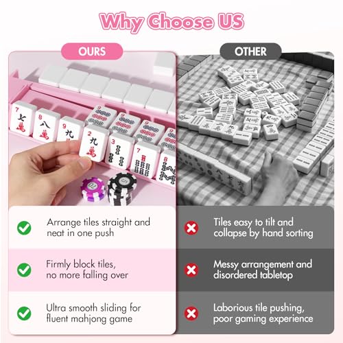 Set de 4 Soportes con Empujadores para Mahjong Acrílico miniatura 4