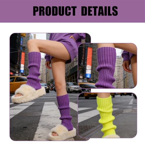 Image of 2 Pcs Leg Warmers Y2k, Leg Warmers, Y2k Accessories, Cute Kawaii Cream Legwarmers for Women Winter