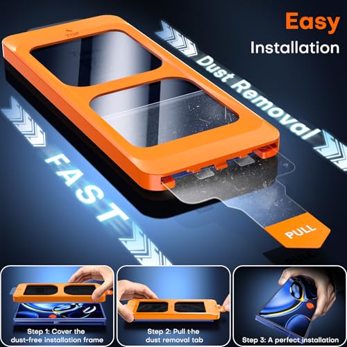 Image of TOCOL Privacy Screen Protector for Samsung Galaxy Z Fold 7 9H Hardness Military Grade Shatterproof HD Tempered Glass for Full Coverage Easy Installation 2 Pack