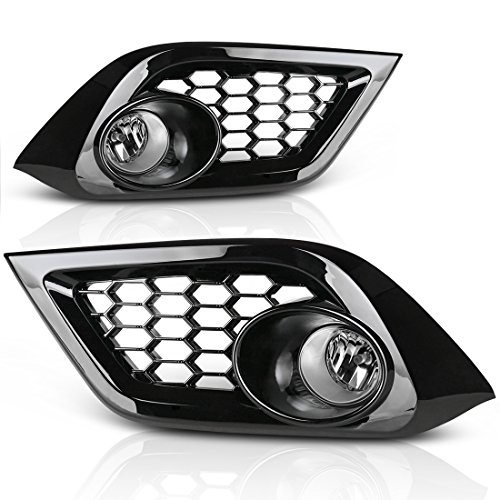 AUTOSAVER88 Fog Lights Compatible with 2016 Scion Im / 2017 2018 Corolla Fog Light Replacement(Clear Lens w/ H11 12V 55W Bulbs & Wiring Harness)