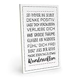 Holzplatte 10 mm, dicker als ein Metallschild oder Blechschild, benötigt keinen Rahmen wie ein Poster