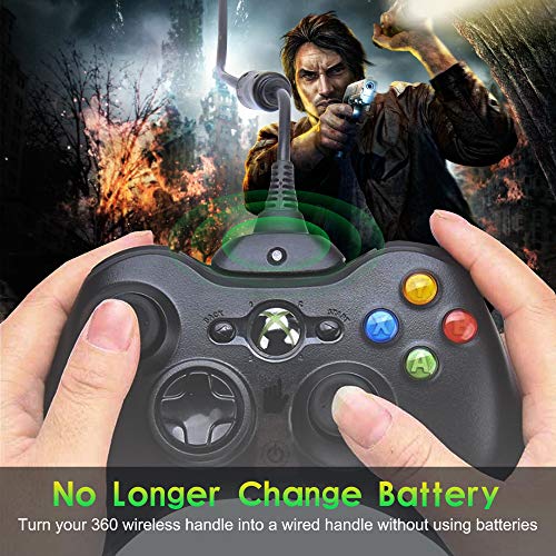 6Ft Charging Cable For Xbox 360, Wireless Controller Usb Charging Cable Compatible With Microsoft Xbox360 / Xbox 360 Slim Wireless Game Controllers #TOP3