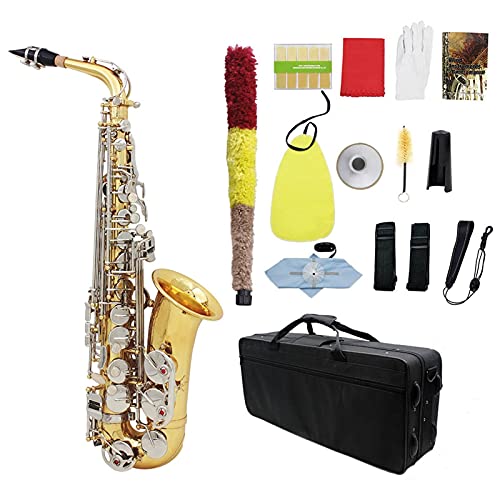 vtFbViTbNX ^J EB E-Flat Alto Saxophone Sax 򍏈i`zCgVF{^Ǌy n[hVFP[Xt ^JTbNX rMi[YLbg
