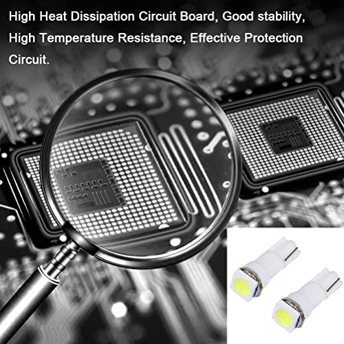 Pack 20 Bombillas LED T5 Xenón Blanco para Autos miniatura 6