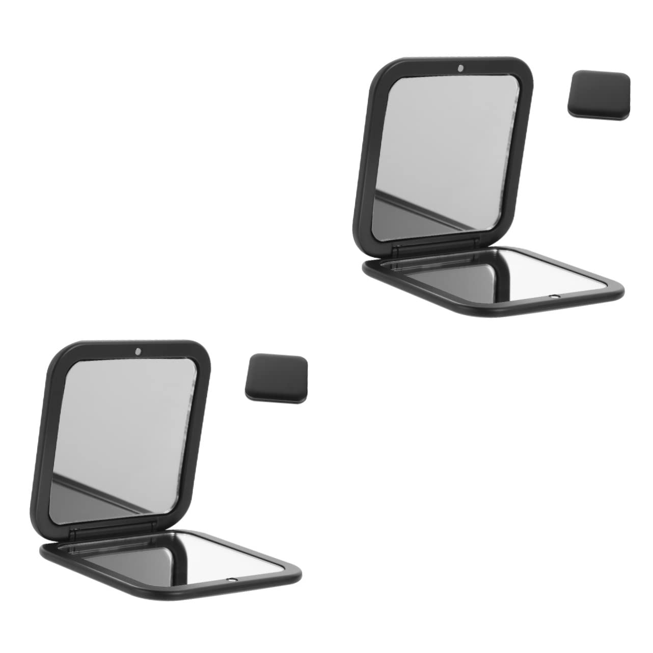 Miroir de poche pliant Beavorty en résine pour maquillage et voyage