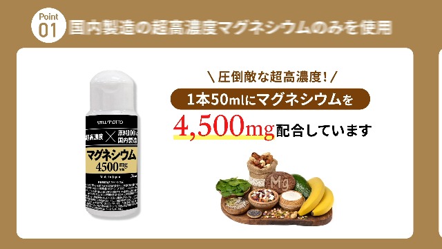 WELLMOTTO 超高濃度マグネシウム 50ml