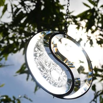 mosaik verglasung/ステンドグラス/インヤン/16cm/ドイツ製 mosaik verglasung/ステンドグラス/インヤン/16cm/ドイツ製