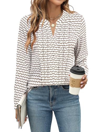 Image of Blooming Jelly Women's Long Sleeve Blouses Dressy Casual Business Work Tops