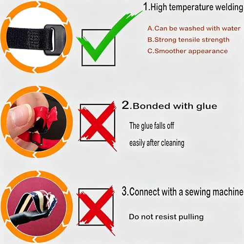Image of KSACLE Adjustable Glasses Strap, Upgrade 4 Pack No Tail Eyeglass Straps, Universal Fit Rope Eyewear Retainer, Sport Unisex Sunglass Retainer Holder Strap for Men, Women and Kids (Black, 9-15 inch)